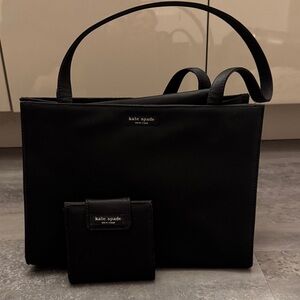 Kate Spade Classic Black Handbag and Wallet